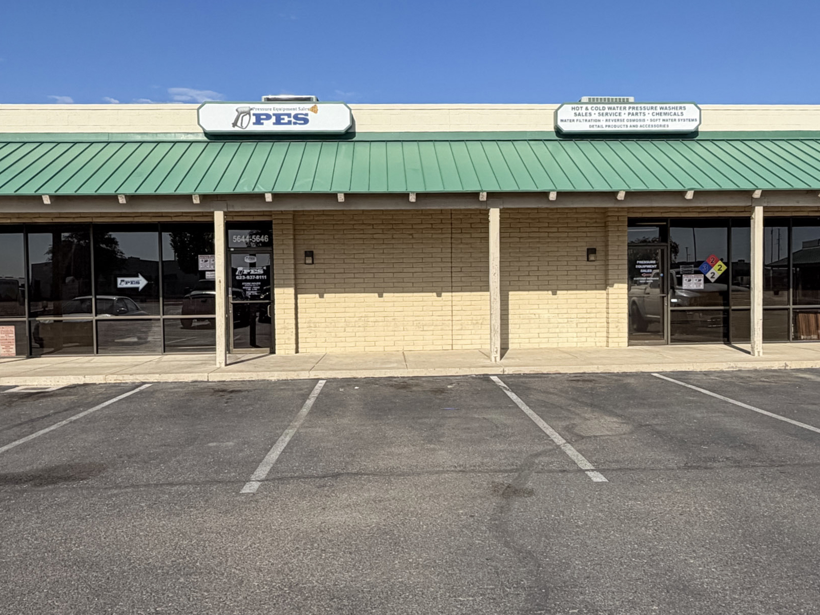 Exterior of Pressure Equipment Sales at 5646 N 51st Avenue in Glendale